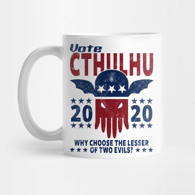 VOTE CTHULHU 2020 - CTHULHU AND LOVECRAFT by Tshirt Samurai